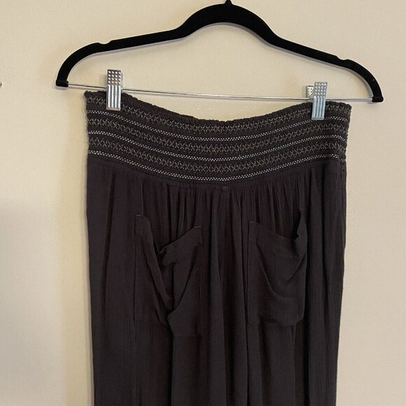 ett:twa Anthropologie Sz S Gauze Boho High Rise Pull On Sulawesi Smocked Joggers - Picture 9 of 12